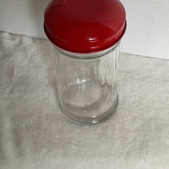 Coca Cola Red and Clear Glass sugar shaker vintage - Picture 3 of 5